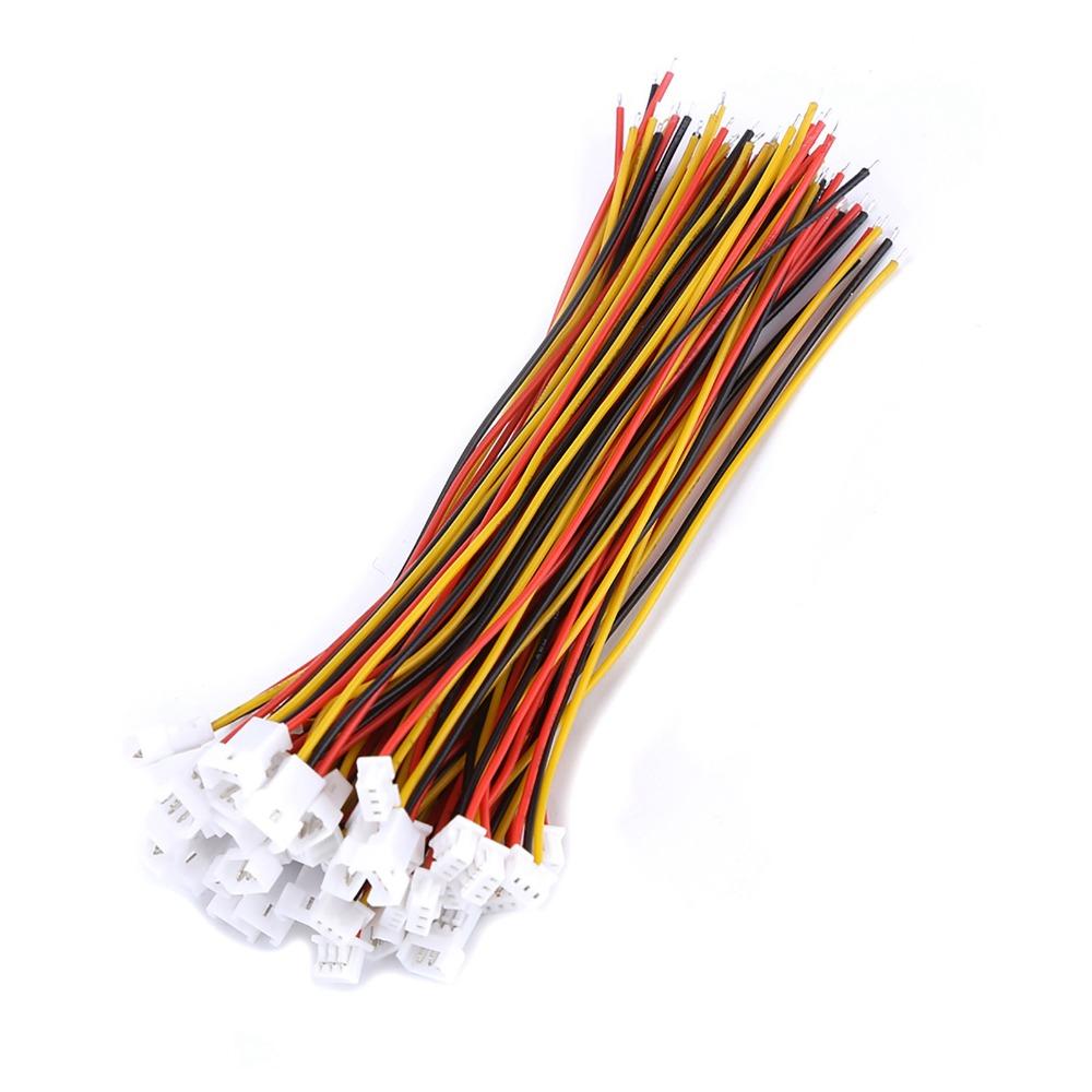 20 комплектов Разъем-вилка с шагом 1,25 мм 10 см 3-контактный разъем 3-контактный разъем «папа» и «мама» Сделай сам Электроника