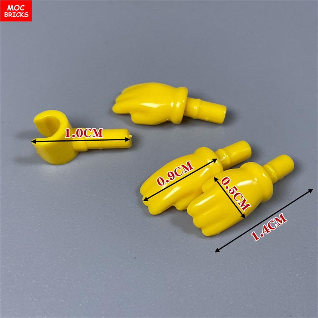 MOC Блоки Желтые Руки Ноги Держат Младенца Младенец 4СМ Фигурка Тело Одежда Аксессуары Собранные Строительные Кирпичи Игрушка Дети Пластиковый Материал Кукла