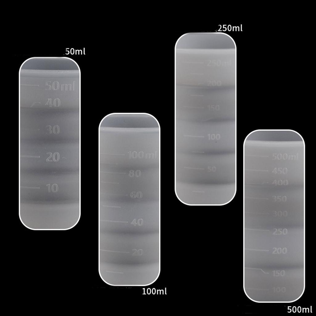 Складная силиконовая форма для мерного стакана, складной стакан, форма для литья эпоксидной смолы, инструмент для изготовления ювелирных изделий своими руками для искусства и ремесел из смолы