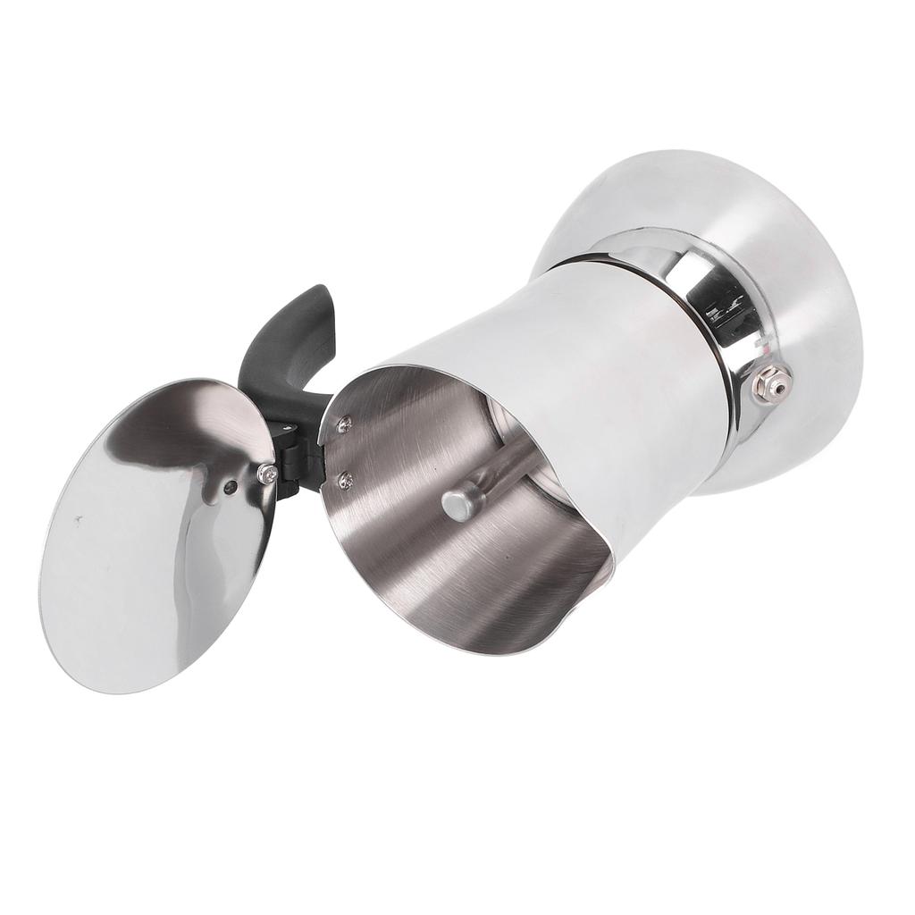 Кофеварка Moka Pot из пищевой нержавеющей стали Компактный Портативный Удобный Практичный Экономия времени Изготовление своими руками