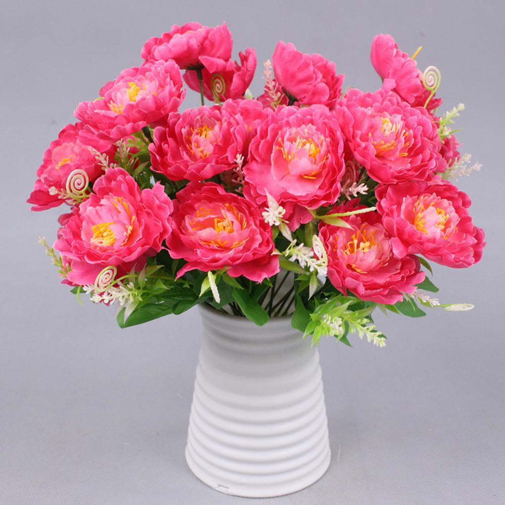 Home Decoration Silk Flowers Manual Measurement Data