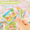 5-100PCS Cartoon Animal Capybara Paper Jigsaw Puzzles Educational for Kids Favors School Prizes Photography Accessories