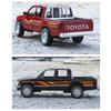 1/32 масштаб TOYOTA Hilux пикап игрушечная модель автомобиля литой сплав транспортное средство миниатюрный инерционный звук и свет коллекция подарок детям