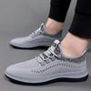 Summer men's shoes fly-woven breathable sports casual shoes soft sole non-slip versatile medium Beijing cloth shoes