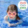 3 шт. Детские очки для плавания, детские практичные очки, регулируемые, для дайвинга, защитные очки, цельные, противотуманные, водонепроницаемые