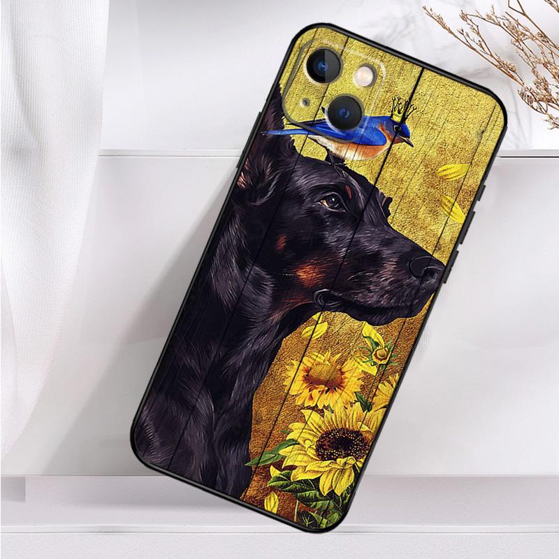 Doberman Dog Phone Case For iPhone 16 15 14 13 12 11 Pro Max Mini X XR XS Max 7 8 Plus Back Cover