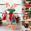 Craft Decorations Cute Needle Felted Mouse Christmas Felt Mice Ornaments  for Christmas Decor