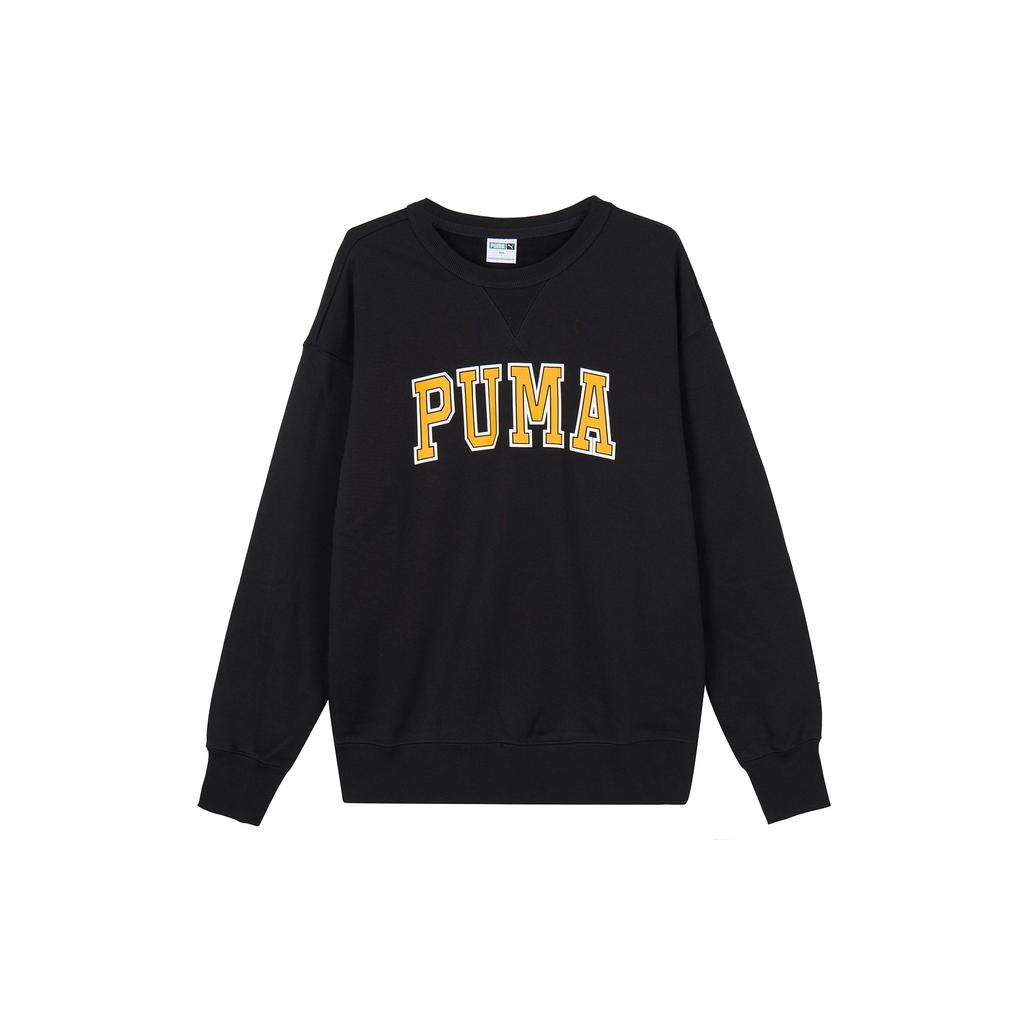 Puma Мужская толстовка с круглым вырезом и логотипом, с длинным рукавом, в американском стиле, черная 536769-01