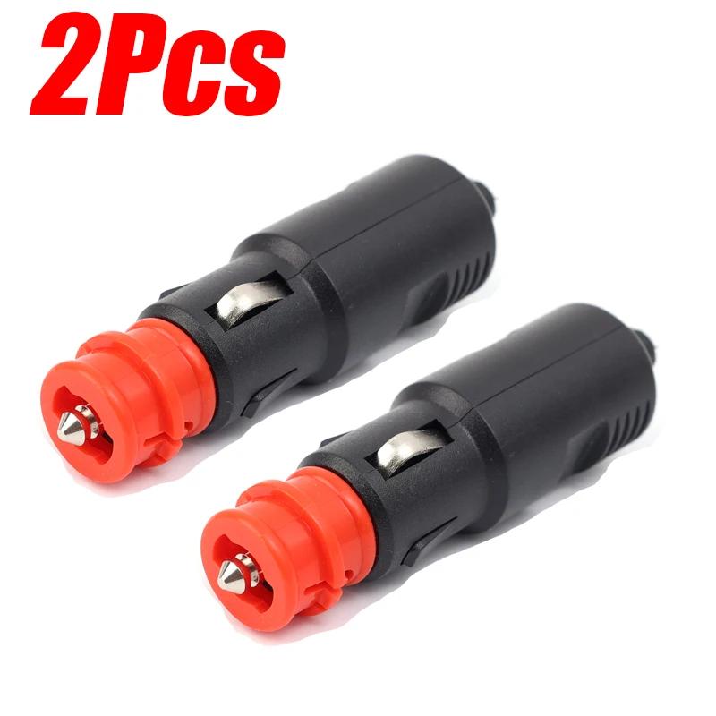 1-2pcs Car Mounted Cigarette Lighter Socket Universal Plug Connector Adapter 12V-24V for Car Motorcycle Accessories Power Supply