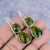 Peridot Gemstone Handmade 925 Sterling Silver Jewelry Earring 1.77" M-2625