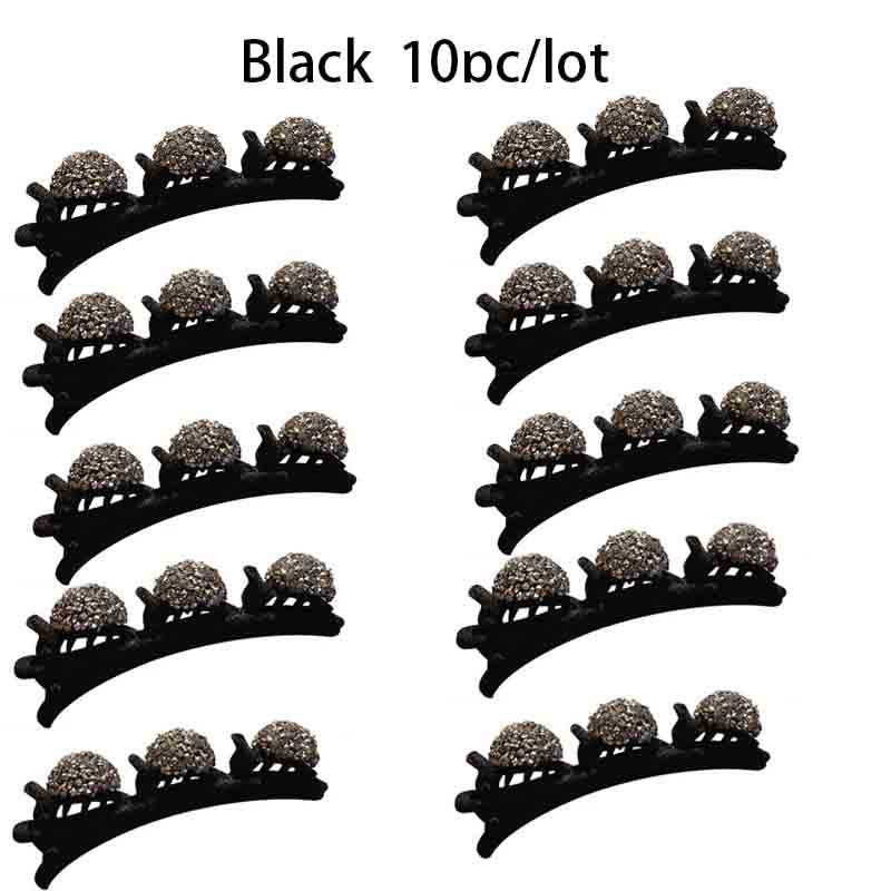 Fashionable Luxurious Rhinestone Side Clips Hair - Braiding Clips Side Bangs and Front - Forehead Broken - Hair Delicate