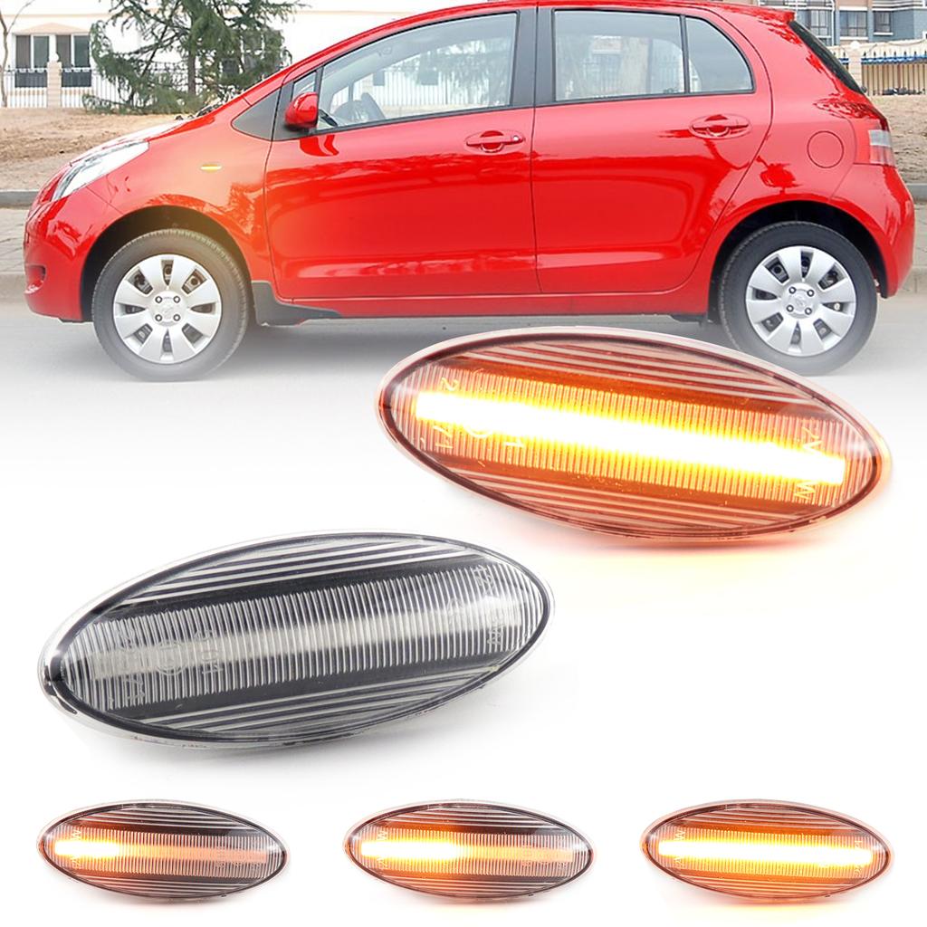 Dynamic Side Marker Turn Signal LAMP for Toyota Yaris Corolla Auris RAV4 ACA3 EMark Sequential Fender Blinker Indicator Lights