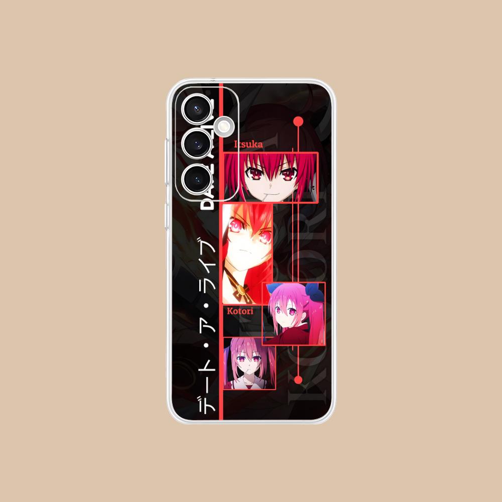 Date a Live Котори Ицука Прозрачный чехол для мобильного телефона для Samsung Galaxy S25 S24 S23 S22 S21Plus FE Ultra Цветной чехол