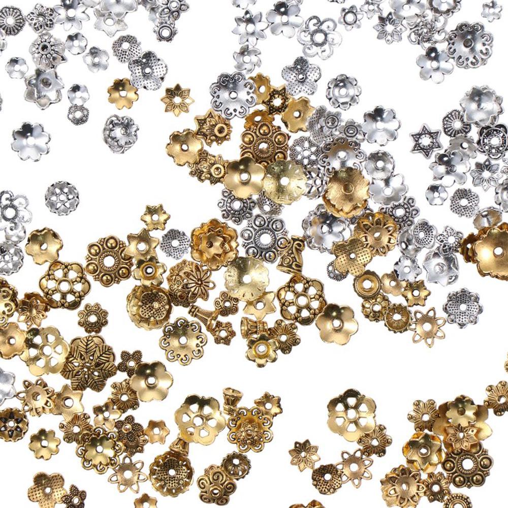 Flower Bead Caps for Jewelry Making Alloy Ornament Caps DIY Craft Bead Caps  Jewelry Making