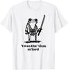 Funny T'was the 'Tism M'Lord Funny Medieval Knight Frog T-Shirt Unisex  T-Shirt