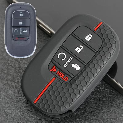 Для Honda Civic Accord Pilot CRV Passport 2022 2023 Чехол-брелок для автомобильного ключа, кольцо-цепочка, крышка, протектор, держатель, силиконовый, 5 кнопок
