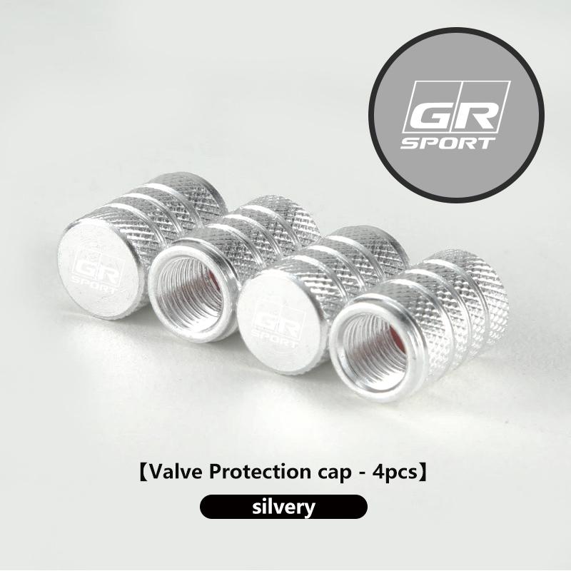 4PCS Car Wheel Tire Valve Cap Cover Airdust Waterproof For Toyota Crown Land Cruiser RAV4 Camry Yaris Corolla Prius RT2