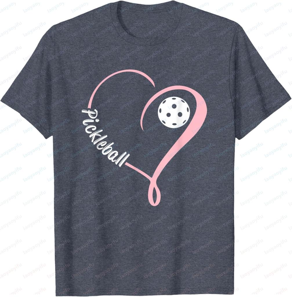Pickleball Valentine's Day Pickleball Lover T-Shirt Print Original Design Gifts T Shirts Cotton