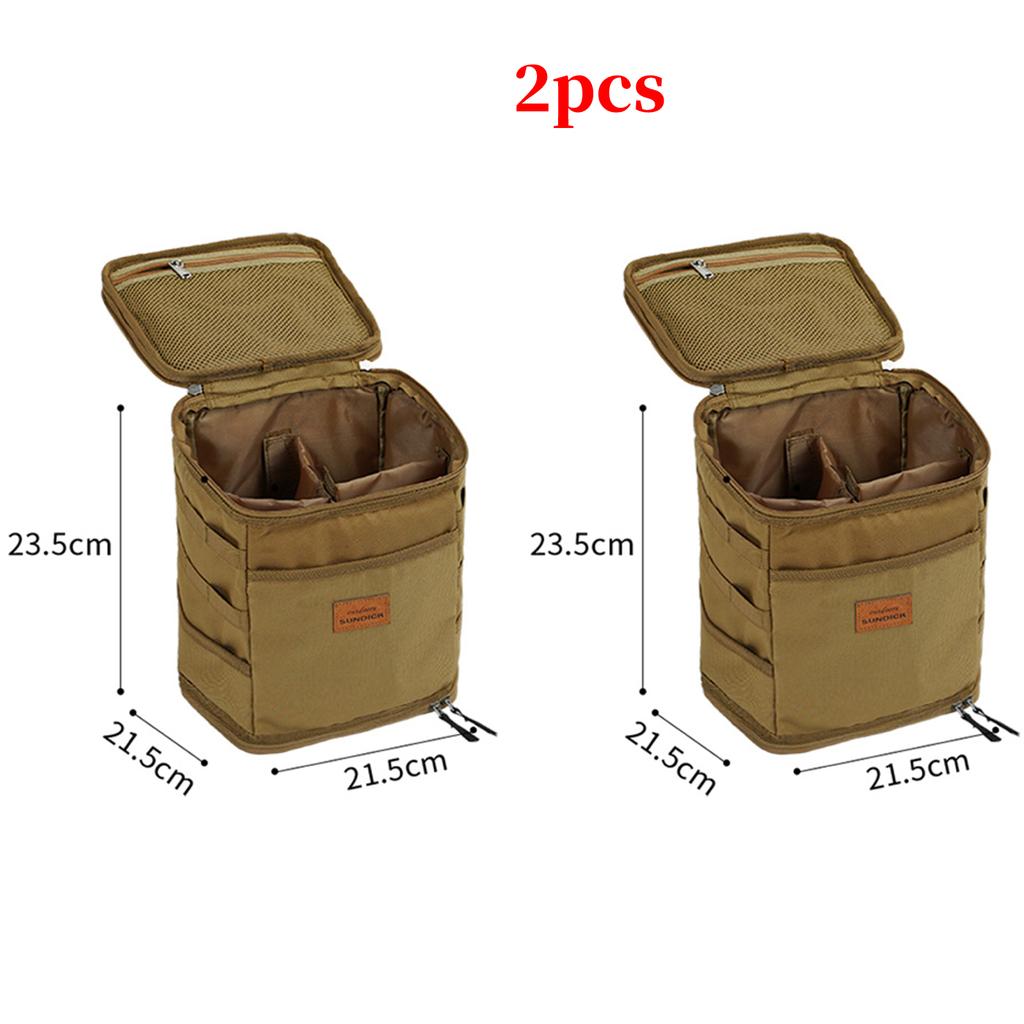 Outdoor Camping Gas Tank Storage Bag Scratch Resistant Large Capacity Ground Nail Tool Bag Gas Canister Picnic Holder Organizer