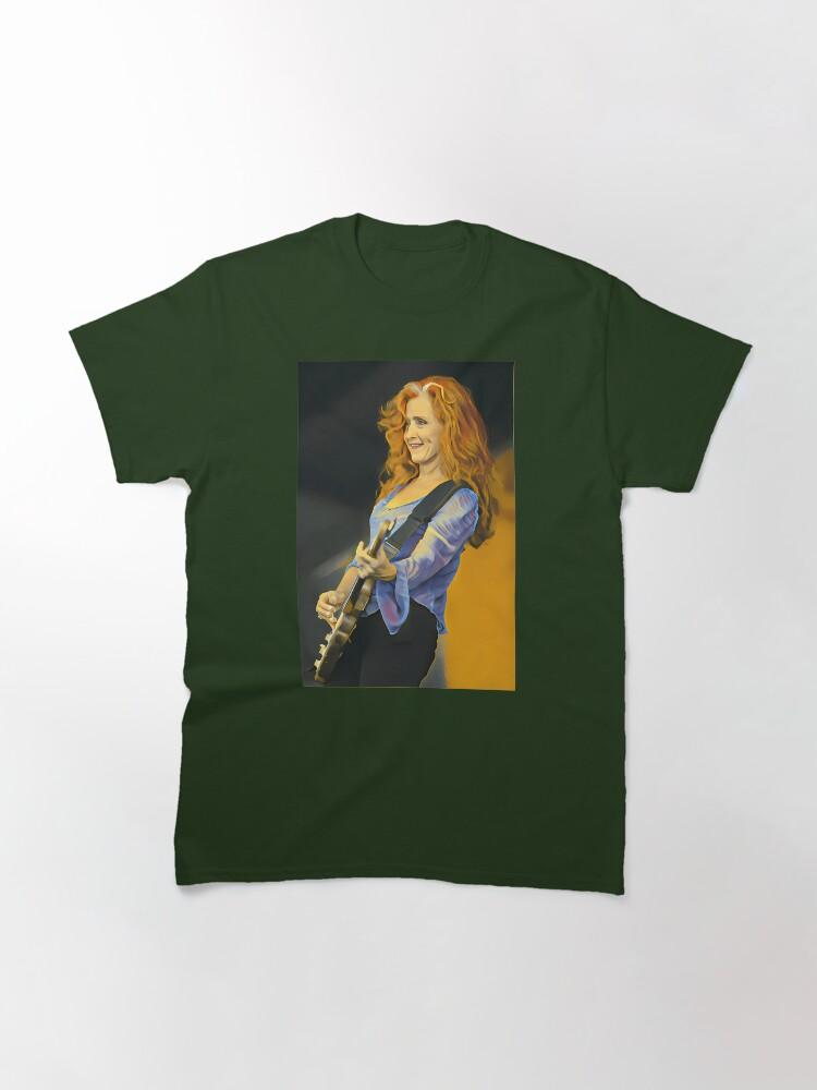 Bonnie Raitt Bonnie Raitt Playing Guitar Classic T-Shirt
