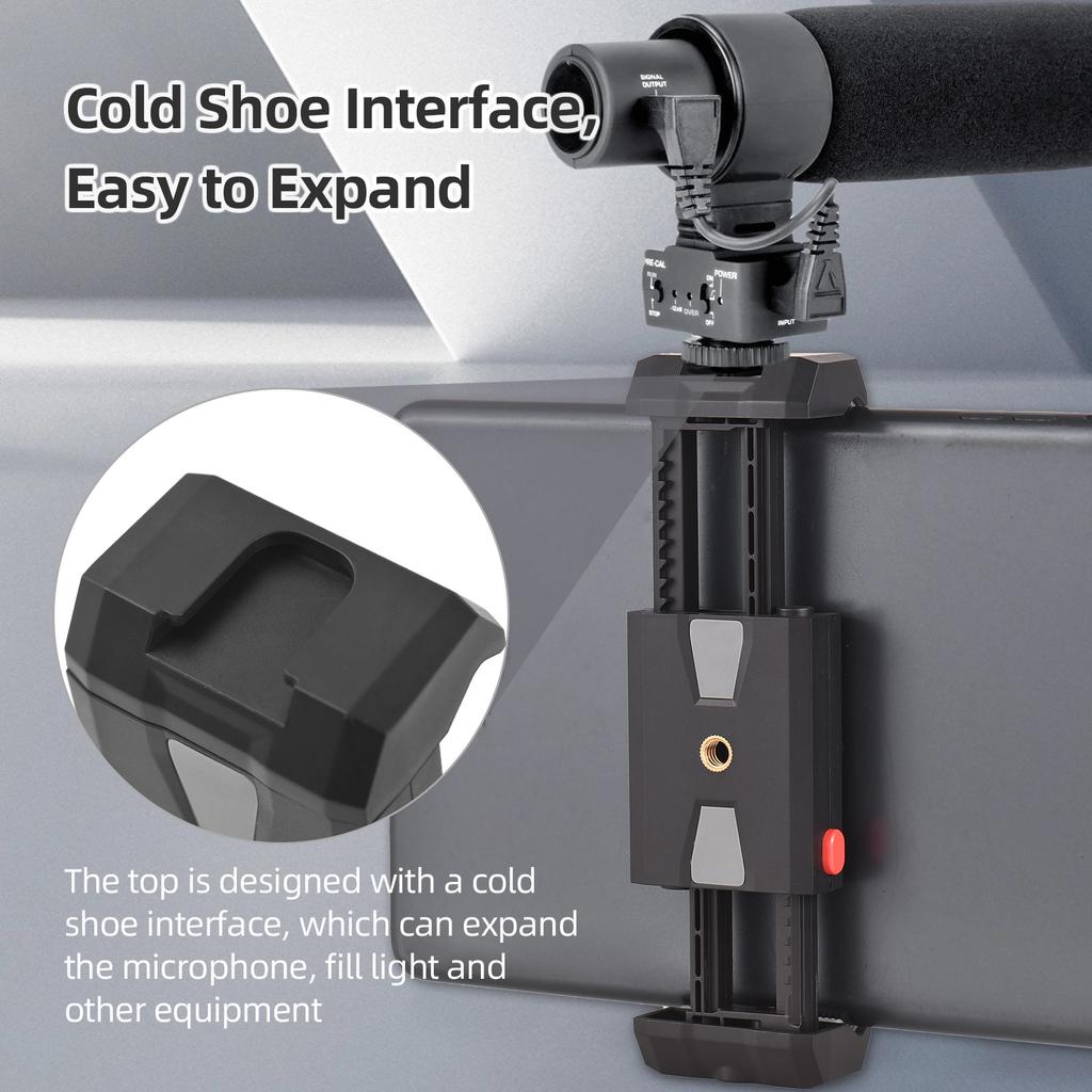 Universal Tripod Mount for Phone and Tablet Adjustable Tablet Holder Phone Clamp Phone & Pad Clip