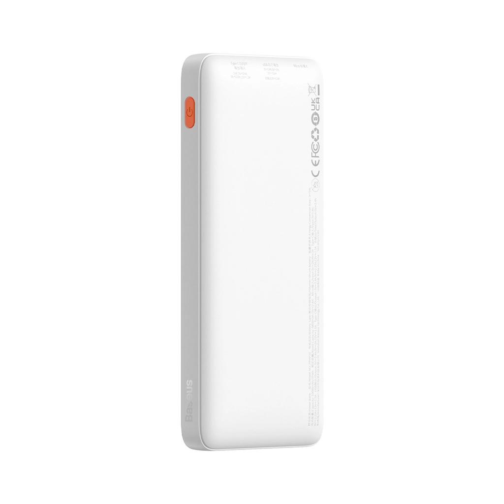 Powerbank Baseus Airpow 20W 10000Mah Z Kablem Baseus Simple Series Usb-A - Usb-C 30 Cm - Biały