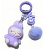 Flocking Sitting Doll Girl Bag Pendant Cute Student Pendant Keychain