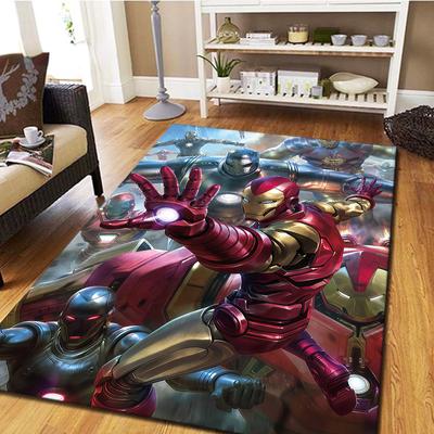 Iron Man Carpet for Living Room, Digital Print Floor Mat, Cool Movie Bedroom Rug, Home Decor Mat -HYQ34