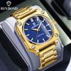 Luxury Men Quartz Watch Square Dial Waterproof Date Male Clock Stainless Steel Business Mens Watches Relogio Masculino