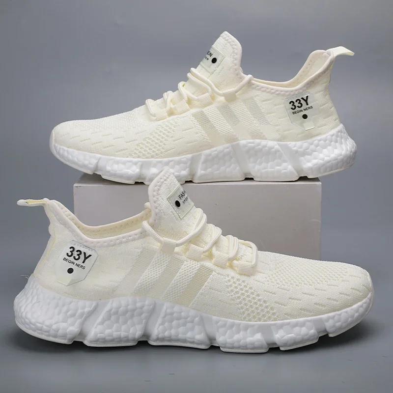 Men Running Shoes Breathable Mesh Sports Shoes Women Brand Sneakers Lightweight Casual Tennis Shoes Luxury Male Tenis Masculino