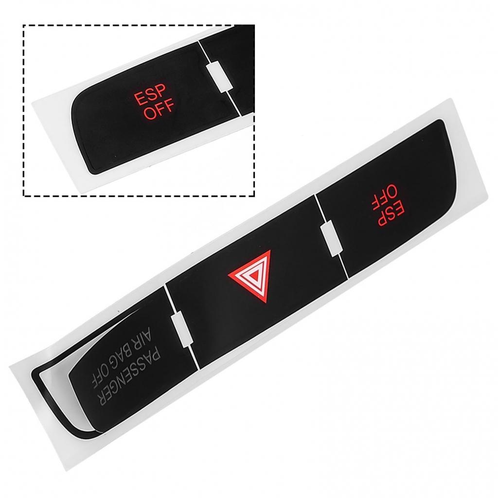 1 комплект наклеек для ремонта кнопок, черный высококачественный винил для Q7 2003-2015