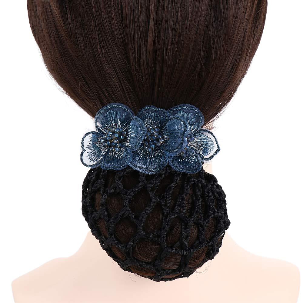 Nurses Back Of The Head Hair Accessories Korean Style Headdress Women Hairpin Bow Bun Net Snood