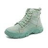 Fashion Women's Thick Bottom Spring Autumn New Trend Campus Wind All-match with Canvas Knight Ankle Boots P469
