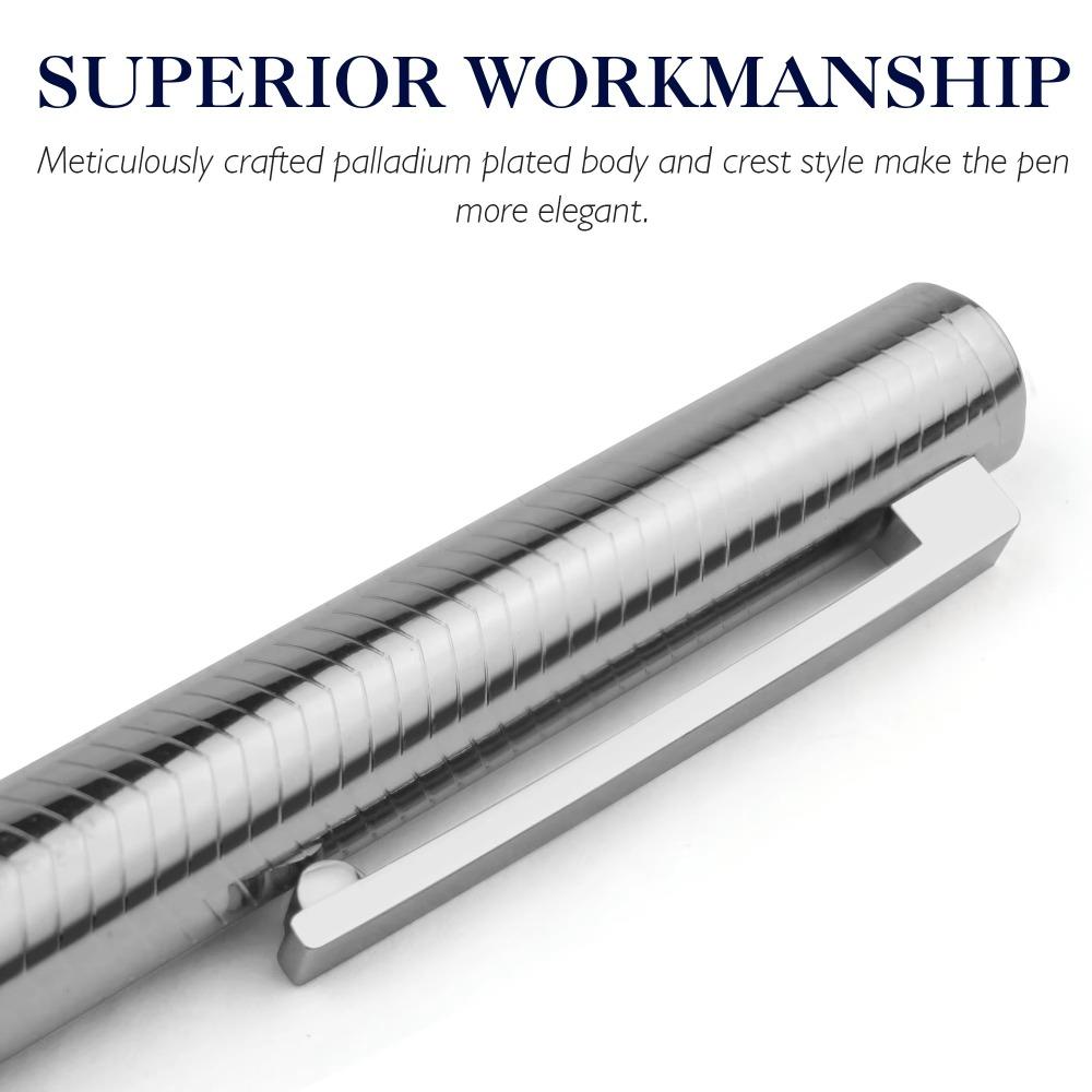 Шариковая ручка с металлическим корпусом для плавного письма, выдвижная ручка-роллер, классическая ручка-подпись