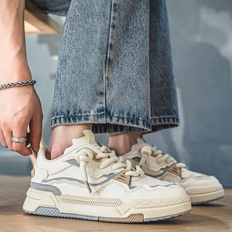 Новые кроссовки мужские водонепроницаемые спортивные туфли для мальчиков школьные кроссовки на платформе дизайнерские беговые кроссовки модные на шнуровке вулканизированные кроссовки