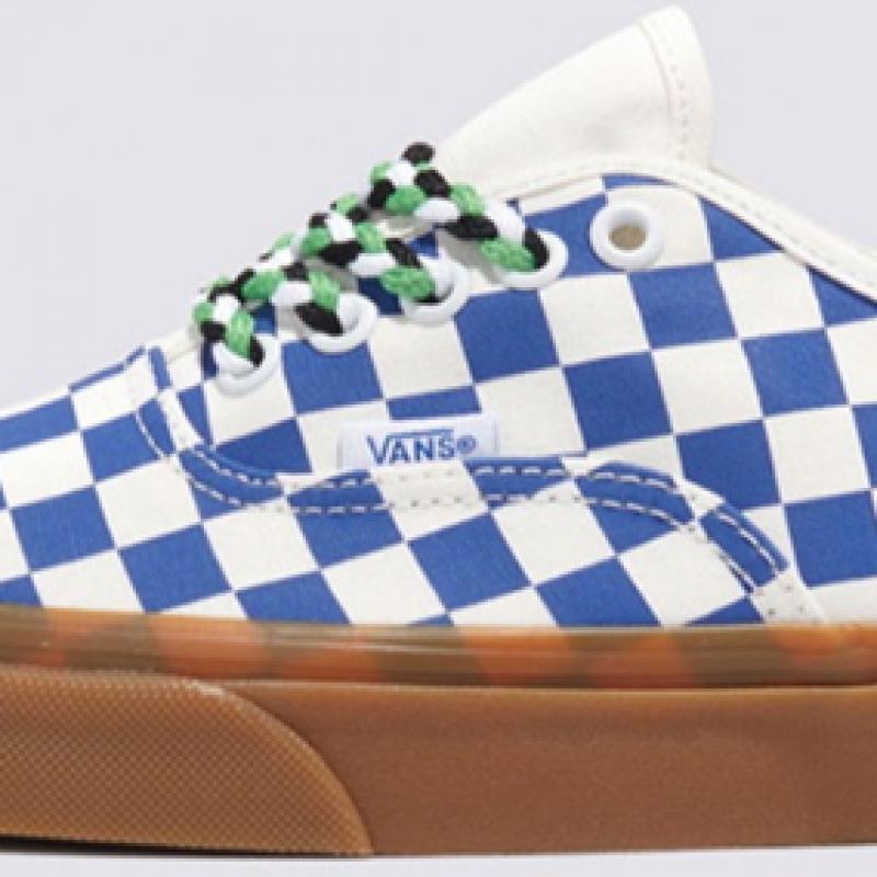 Vans Аутентичный шахматный узор сине-белого цвета Vn0009pvy6z1