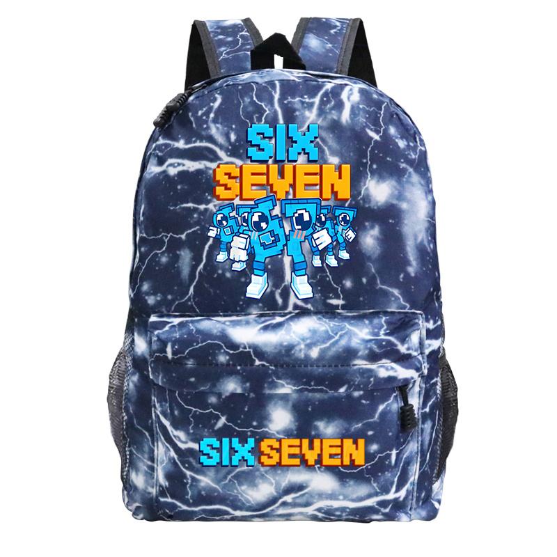 Steal A Brainrot Backpack Lightweight Outdoor School Bag Funny 67 Six Seven Print Boy Girl Lightweight Bookbag Laptop Back Pack