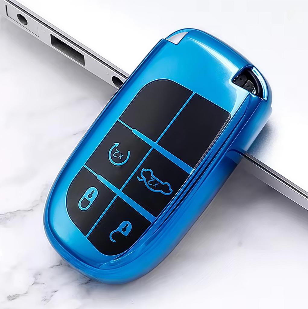 Новый чехол для ключа-пульта из ТПУ для Jeep Grand Cherokee Renegade Dodge Charger Challenger Durango Journey Fiat Freemont Аксессуары