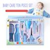 10PCS/Set Baby Health Care Kit Kids Nail Hair Health Care Thermometer Grooming Brush Clipper Teether Toothbrush Baby Essentials