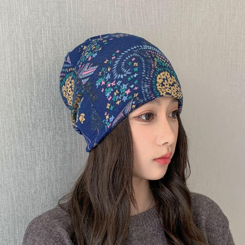 Women's Multifunctional Neck and Hat Scarf: Warm Twist Cap & Mask for Autumn/Winter