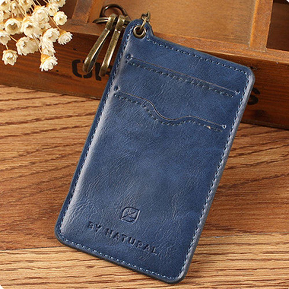 Access Control Card Double Sided Bank Card Credit ID Card Badge Case Card Holder Keychain Case Bag