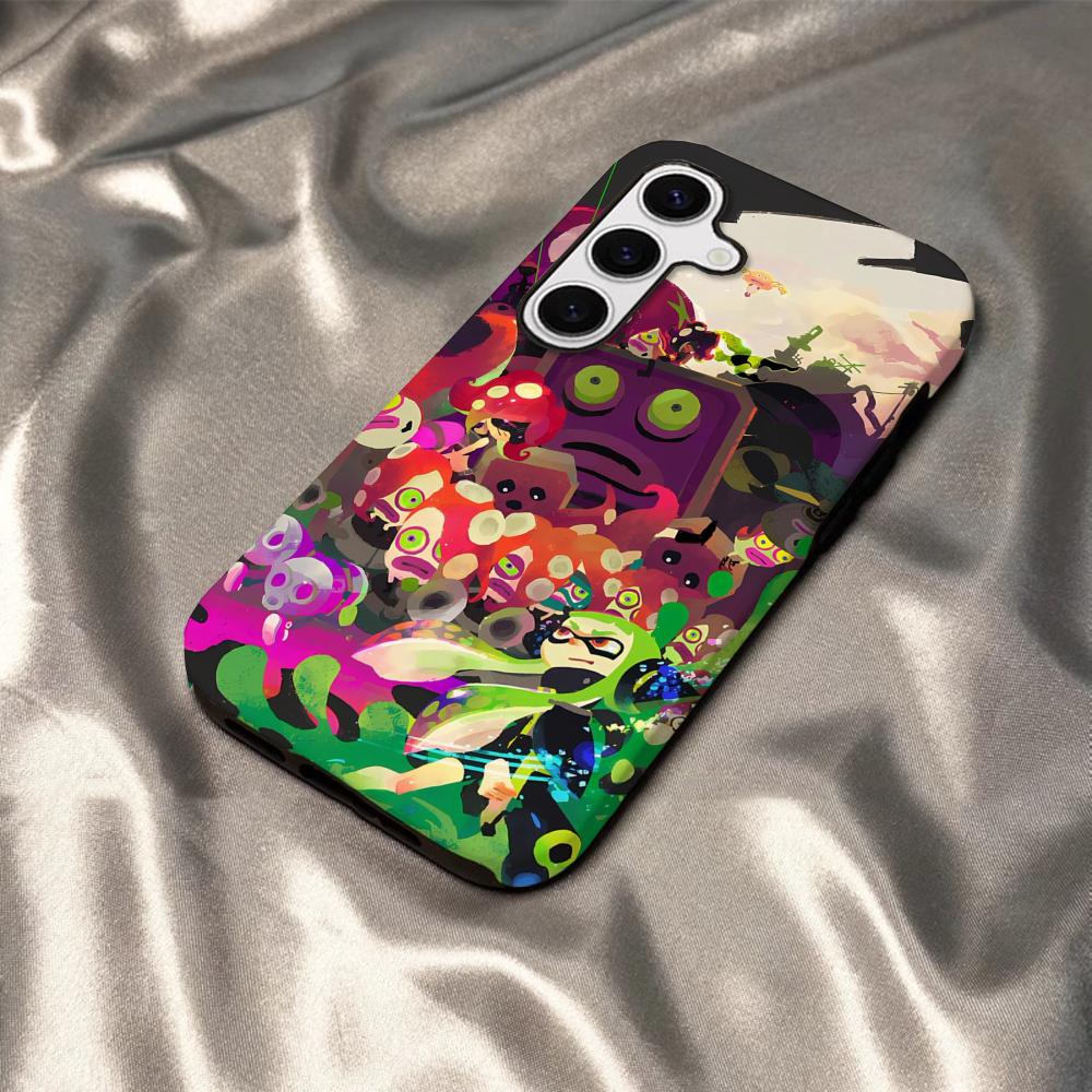 Game Splatoon 3 Phone Case For Samsung S25 S24 S23 S22 S21 Plus Ultra A56 A36 A26 A16 Glossy HD Hard PC Cover