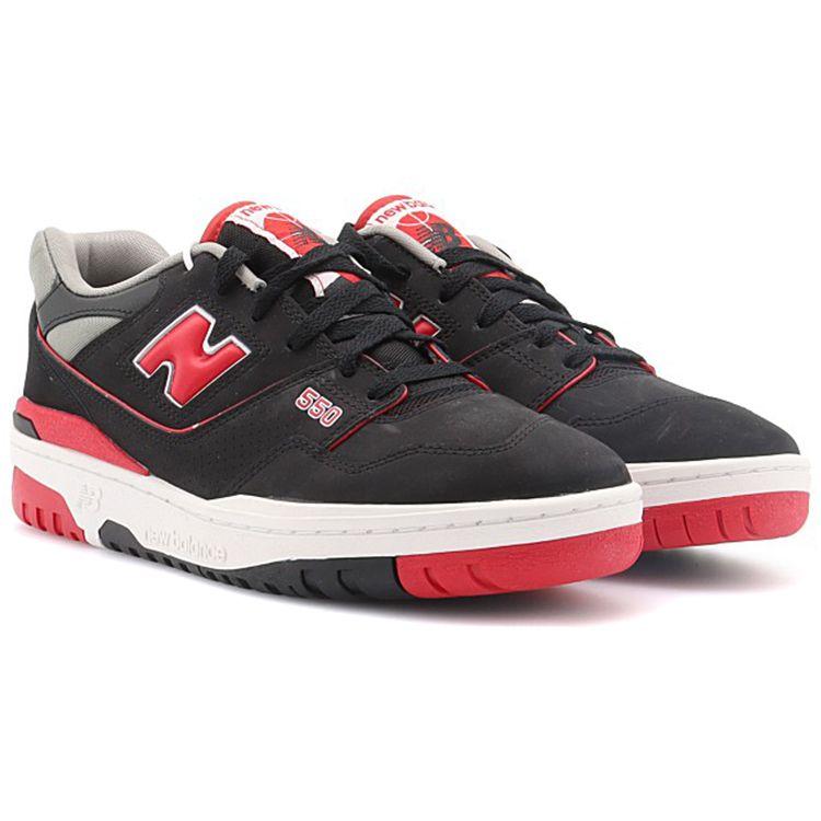 New Balance Кроссовки унисекс 550 черно-красные BB550SG1