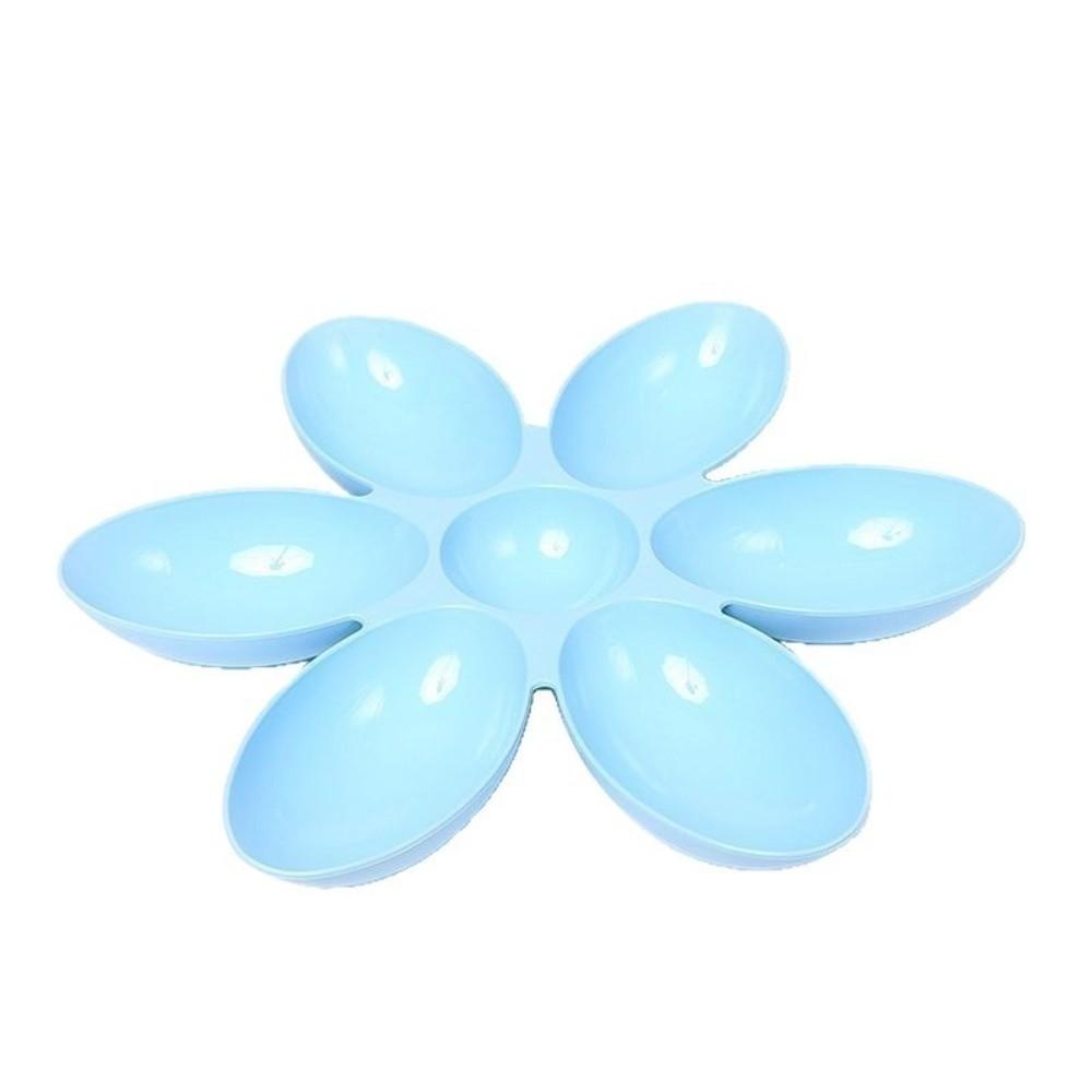 Multi-Compartment Cat Food Bowl 6-Petal Flower Feeding Dish Upgrade Pet Food Bowl Cat Dog