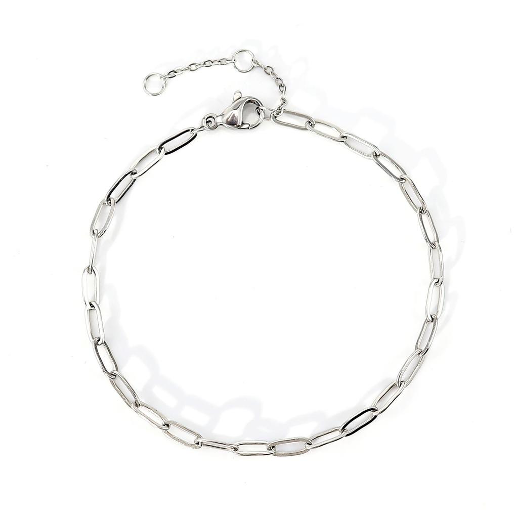 Браслет из титановой стали, женские простые ювелирные изделия, скрепка из нержавеющей стали, модный браслет, ювелирные изделия