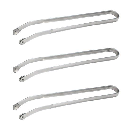 1/2/3Pcs BBQ Handle Flipping Tongs Stainless Steel Grilling Kitchen Cooking Tongs for Sausage Long BBQ Tongs for Turning