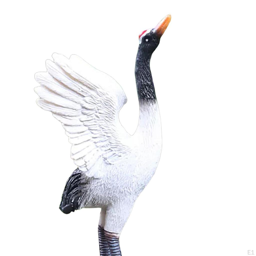 Садовая статуя, фигурка животного, журавль, скульптуры для двора, художественное ремесло, новинка, миниатюрные статуи птиц для