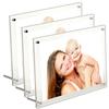 Wall Mounted Tabletop Vertical Horizontal Acrylic Photo Frame Postcard Photo Frame Poster Frame Picture Frame 3 Pieces