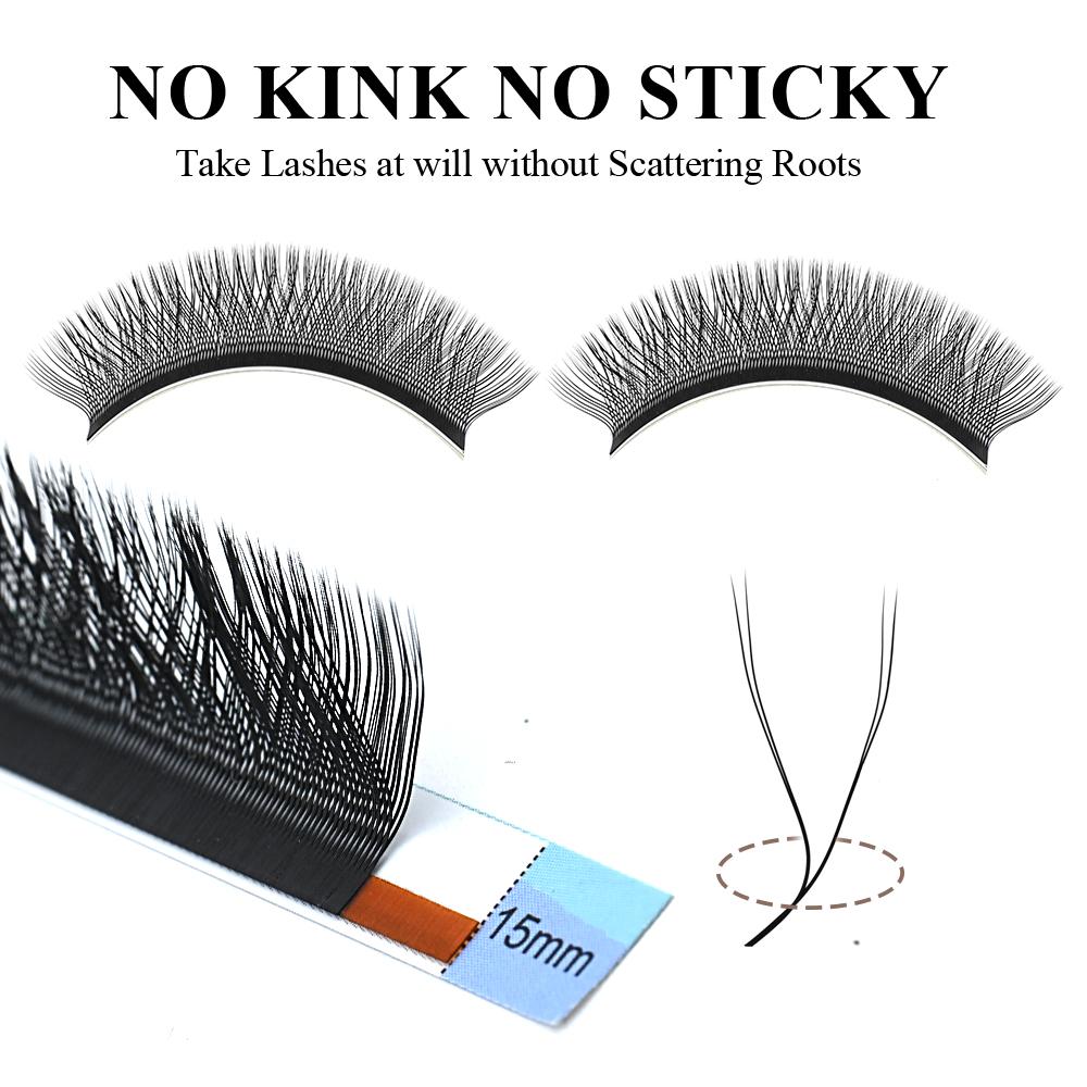 NAGARAKU L M LU Curl Y Shape Eyelash Extension Black Dark Brown Premium Soft Mink Natural False Lashes Makeup Mesh 4D YY Lashes