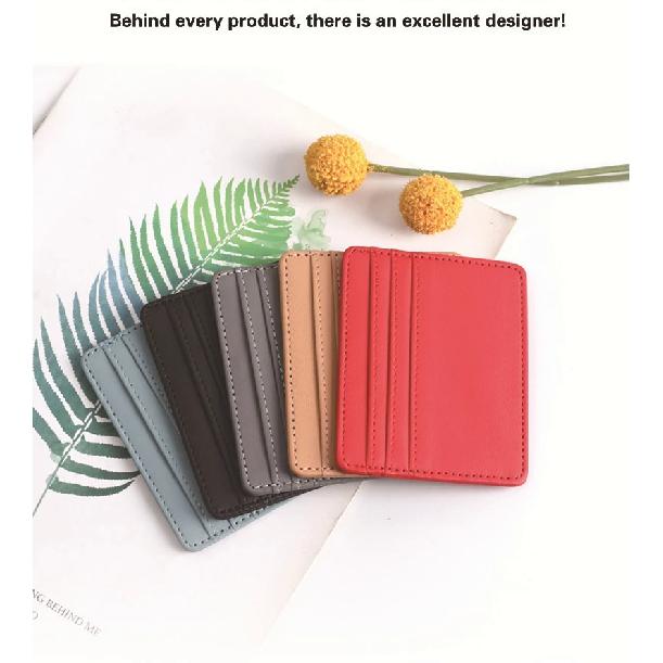 1 шт., держатель для удостоверений личности из искусственной кожи, яркий цвет, банковская коробка для кредитных карт, тонкий чехол для карт с несколькими слотами, кошелек для женщин и мужчин, чехол для визитных карточек